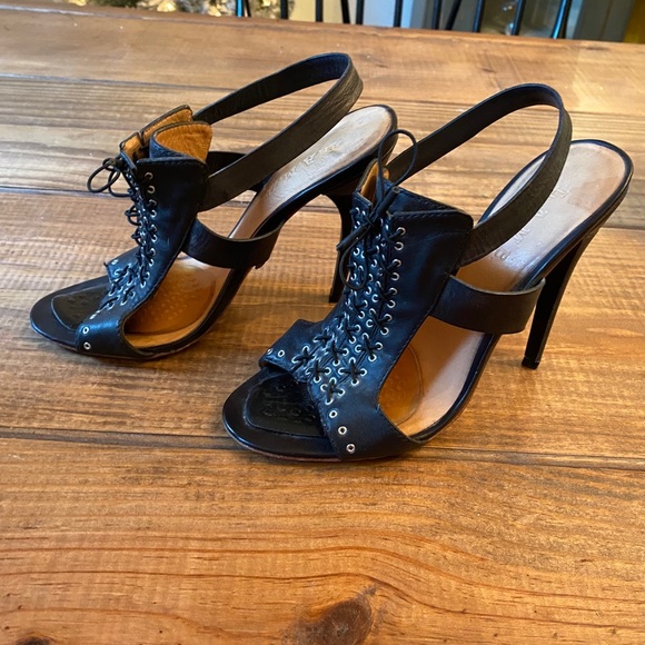 L.A.M.B. Shoes - L.A.M.B. Cute tie up sandals Size 8 - Black